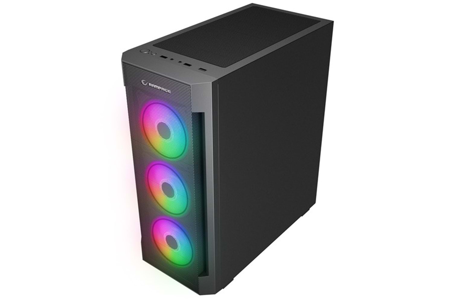 RAMPAGE 650W 80+ BRONZE VIGILANT MESH GAMING MID-TOWER PC KASASI