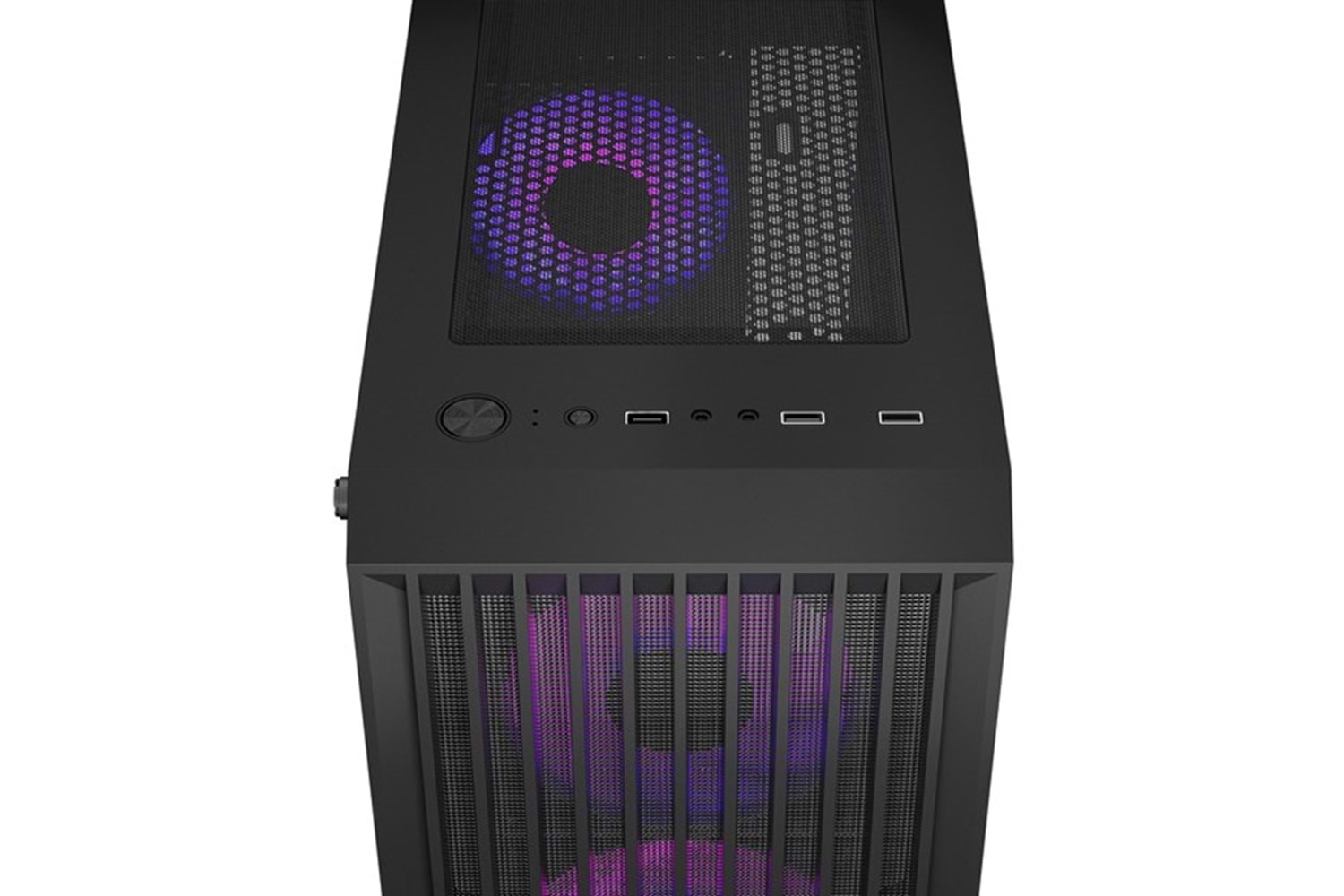 RAMPAGE LYRA Mesh GAMING M-ATX Mid-T PC Kasası Siyah 3X 12cm RGB Fan