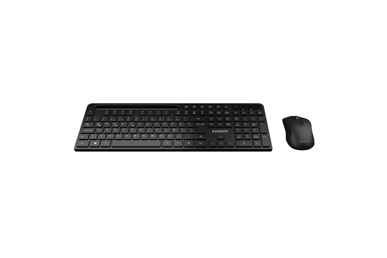 Everest KM-730 Siyah Kablosuz Q Multimedia Klavye + Mouse Set