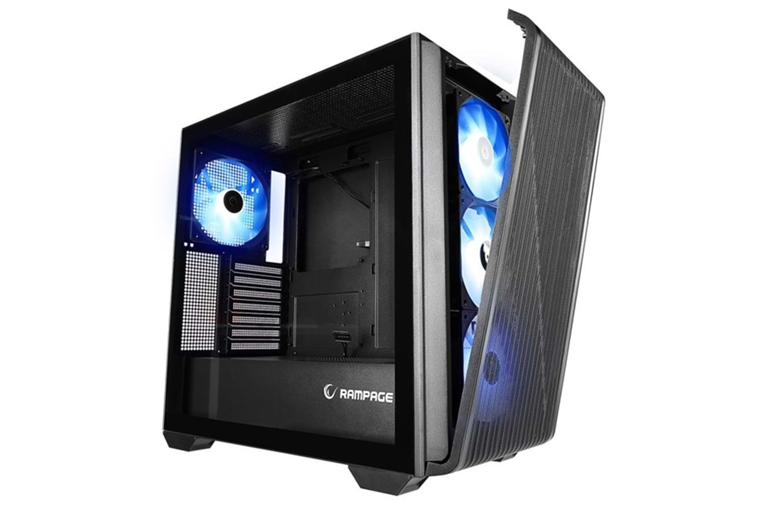 RAMPAGE CRAFT 4-RGB FANLI GAMING MID-TOWER PC KASASI SİYAH