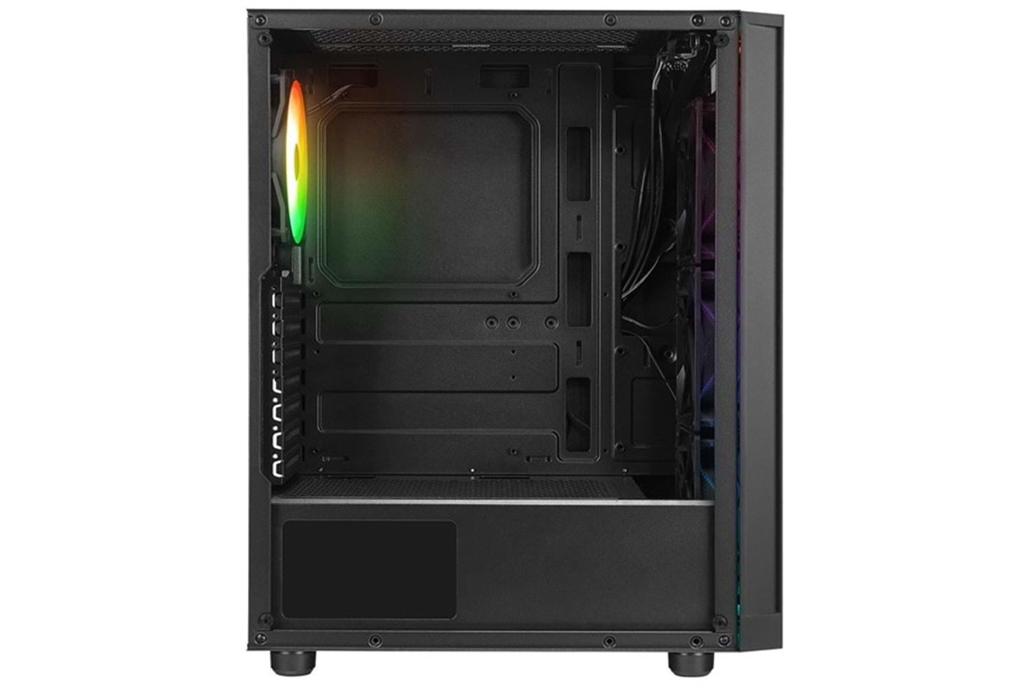 RAMPAGE AZZA V1 4-RGB FANLI GAMING MID-TOWER PC KASASI