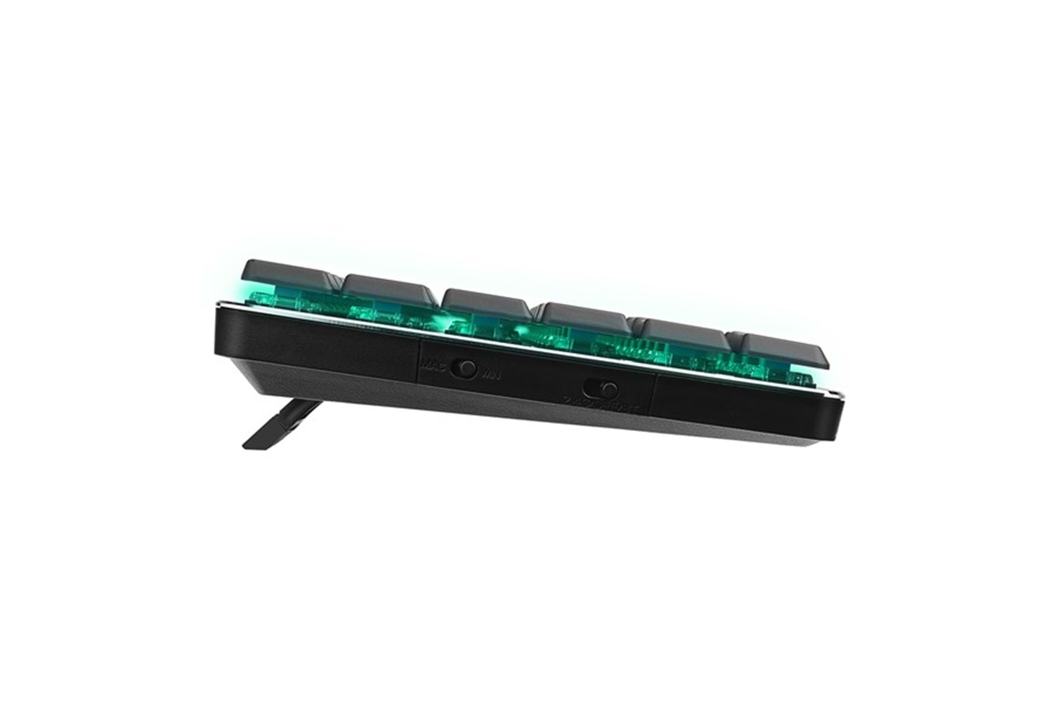 RAMPAGE W-GRANITE Siyah/Gri Low Profile BLUE SWITCH Q RGB Kablosuz+ BT Mekanik Gaming Oyuncu Klavye
