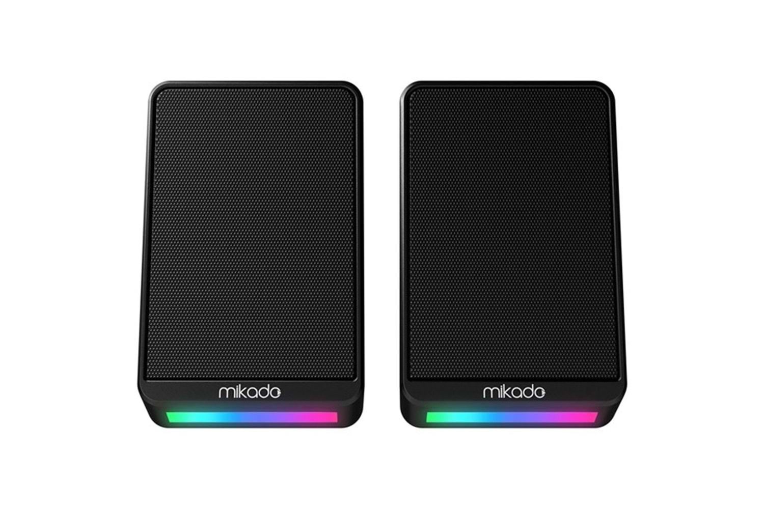 MIKADO MD-178 2.0 3W*2 Siyah RGB Aydınlatmalı USB + 3.5mm USB 5V Speaker Hoparlör