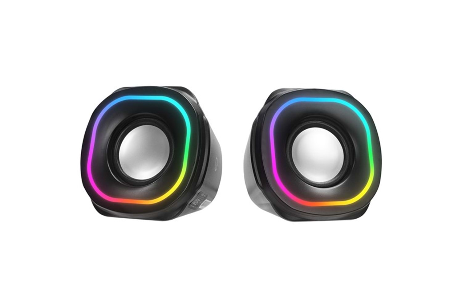 MIKADO MD-180 2.0 3W*2 Siyah RGB Aydınlatmalı USB + 3.5mm USB 5V Speaker Hoparlör