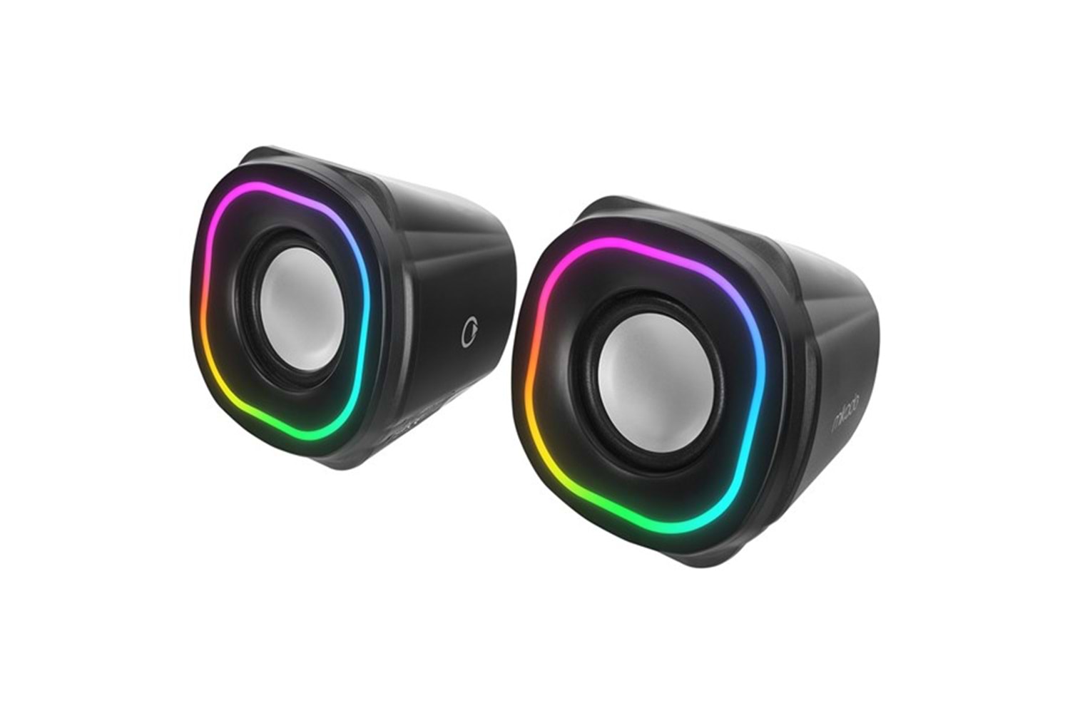 MIKADO MD-180 2.0 3W*2 Siyah RGB Aydınlatmalı USB + 3.5mm USB 5V Speaker Hoparlör