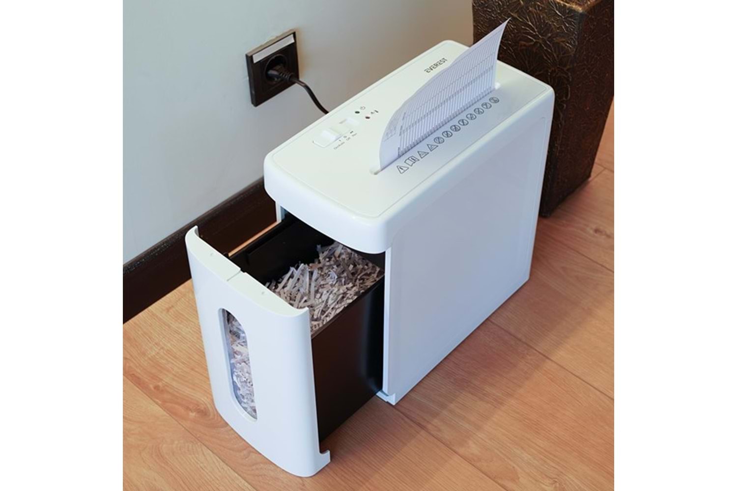 Everest JP-726C Çapraz Kesim 10L 42DB±3 Boyut 34.8*17.5*32.7 Sessiz Kağıt Kesme Makinesi Beyaz