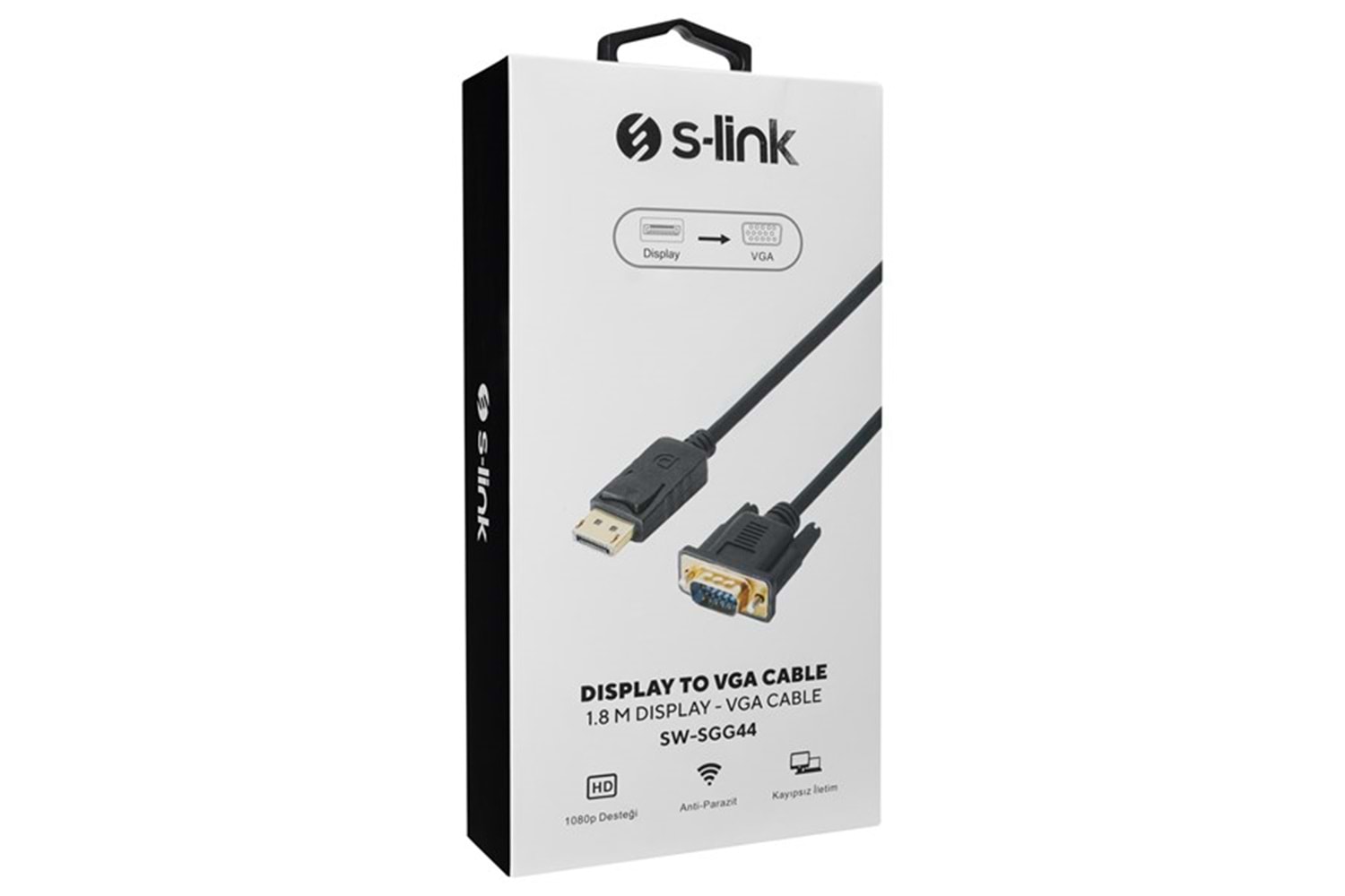 S-LINK 1.8metre SW-SGG44 Dp-VGA Görüntü Kablosu