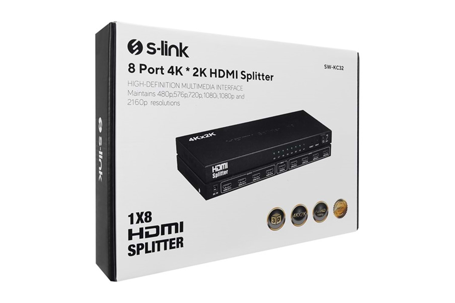 S-LINK SW-KC32 8port 4K * 2K HDMI Splitter