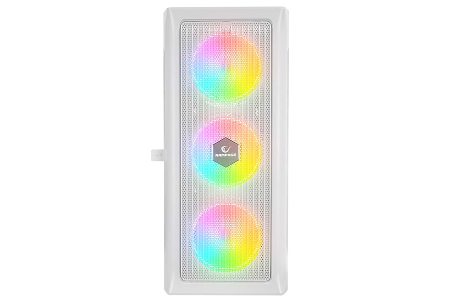 RAMPAGE 650W 80+ PROLIX MESH 4-RGB FANLI GAMING MID-TOWER PC KASASI BEYAZ