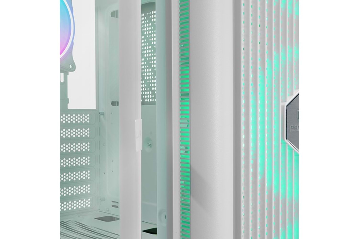 RAMPAGE 650W 80+ PROLIX MESH 4-RGB FANLI GAMING MID-TOWER PC KASASI BEYAZ