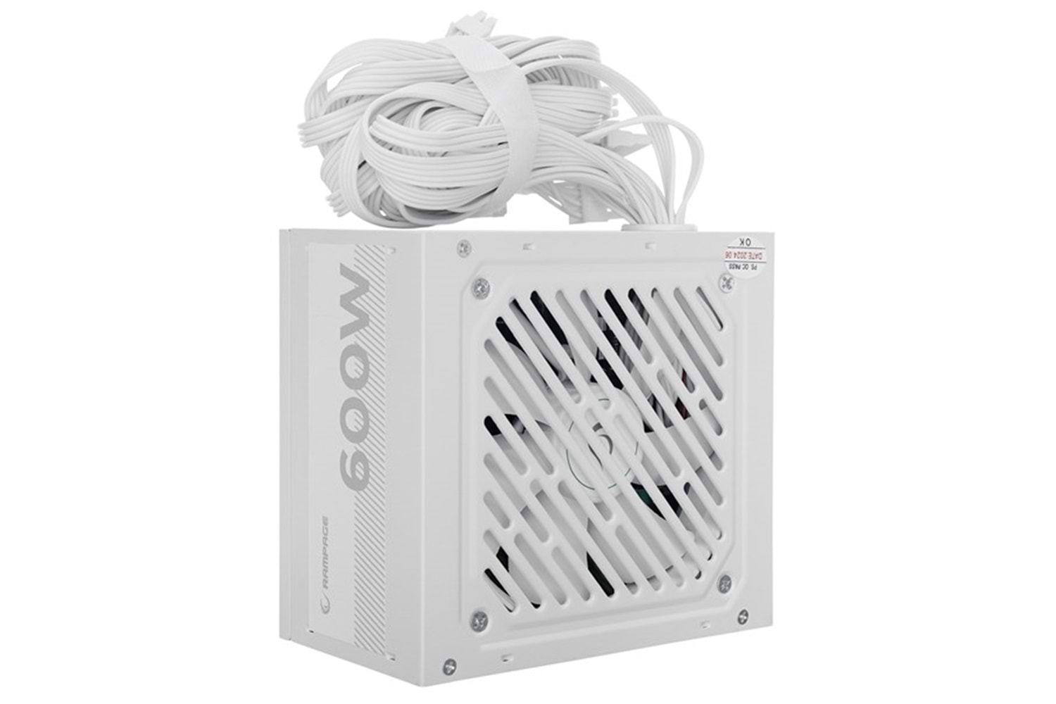 RAMPAGE 600W 80+ BRONZE RMP-600-80P POWER SUPPLY BEYAZ