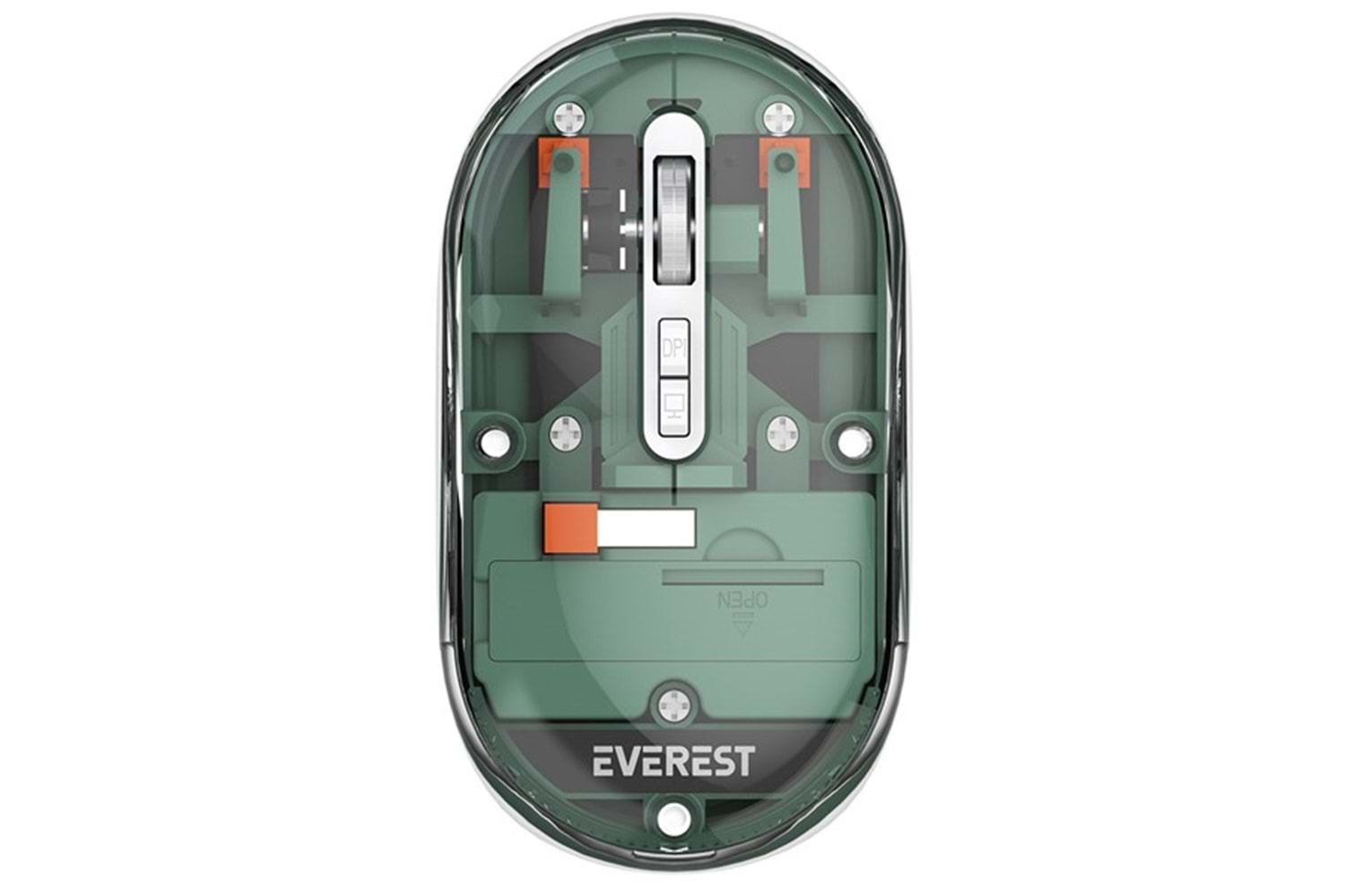 Everest SM-BT29 Glassy Yeşil Transparan 2in1 Bluetooth ve 2.4GHz Kablosuz Mouse