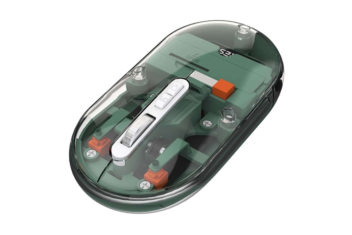 Everest SM-BT29 Glassy Yeşil Transparan 2in1 Bluetooth ve 2.4GHz Kablosuz Mouse