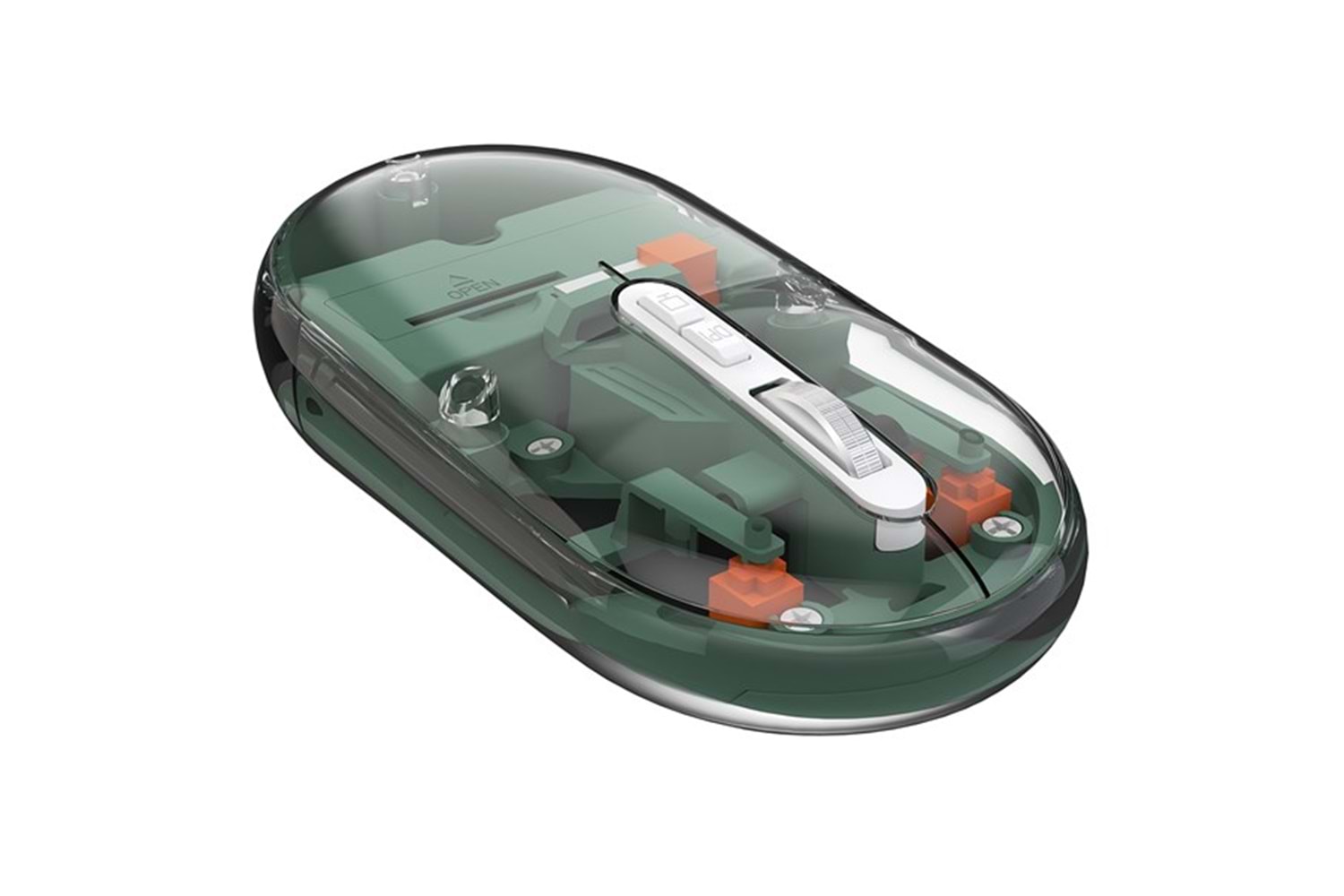 Everest SM-BT29 Glassy Yeşil Transparan 2in1 Bluetooth ve 2.4GHz Kablosuz Mouse