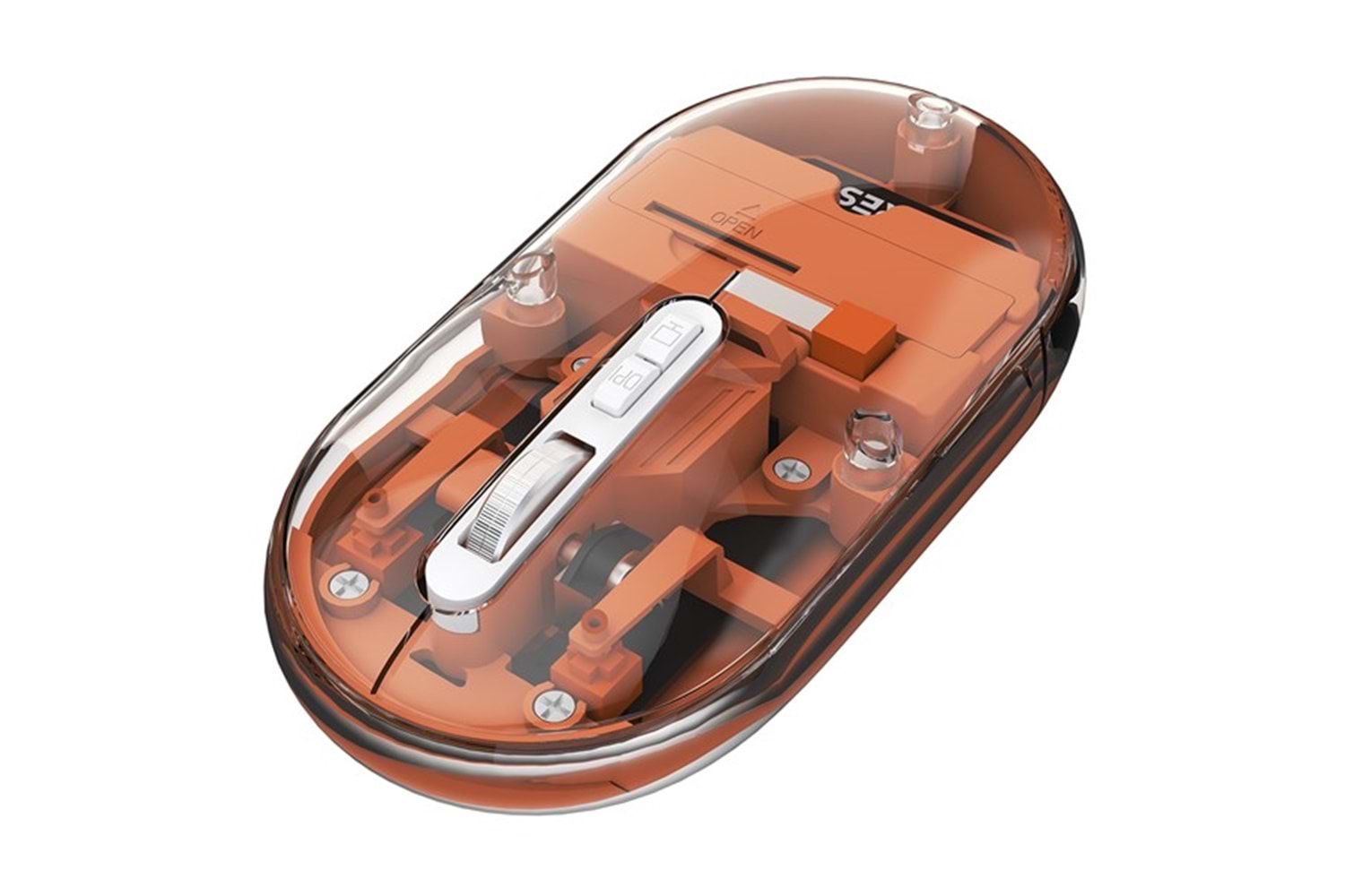 EVEREST SM-BT29 Glassy Turuncu Transparan 2in1 Bluetooth ve 2.4GHz Kablosuz Mouse