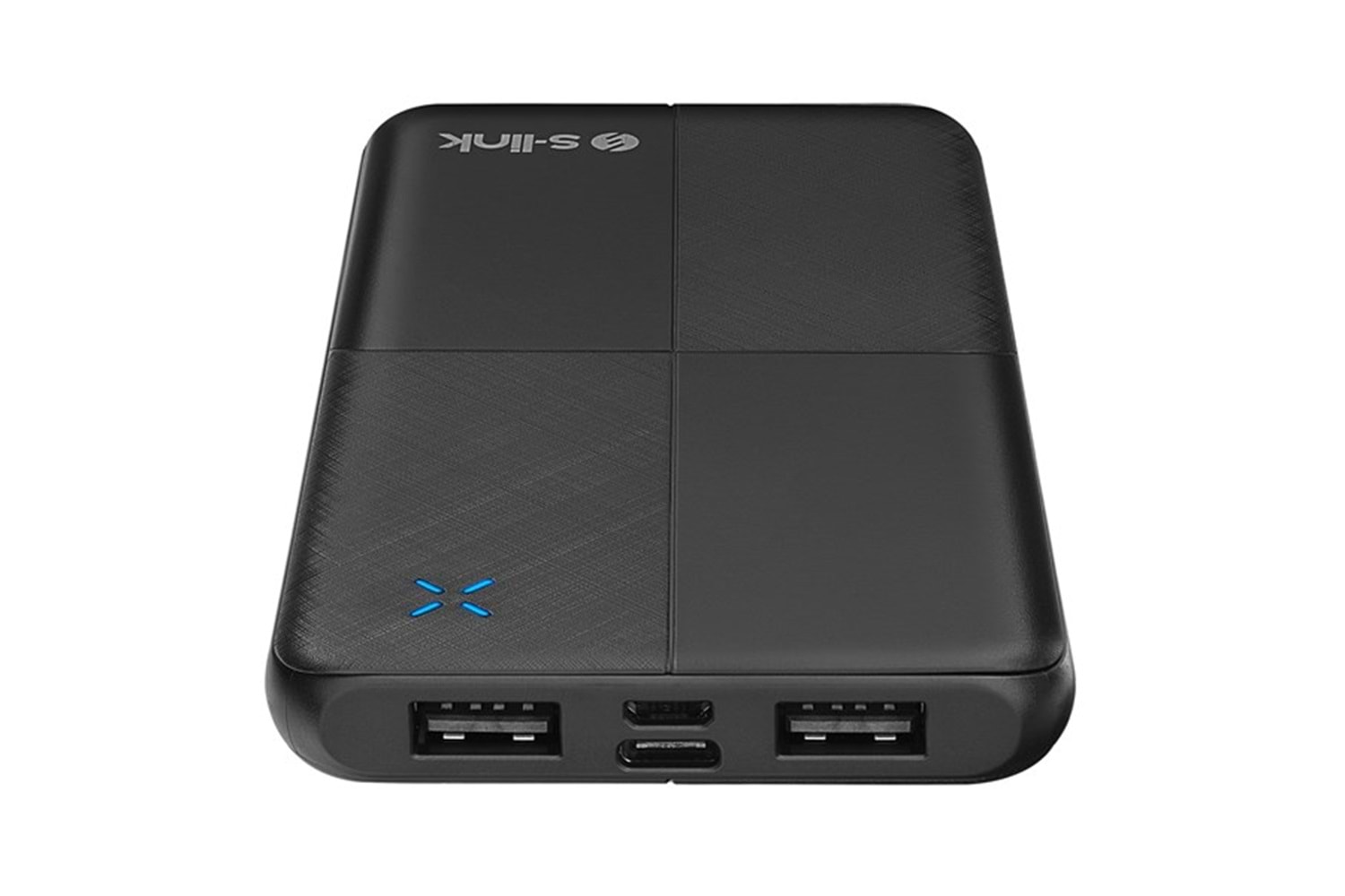 S-LINK IP-G12N 10000mAh Micro+Usb+ Type-C Giriş+Çıkış Siyah Taşınabilir Pil Şarj Cihazı Powerbank