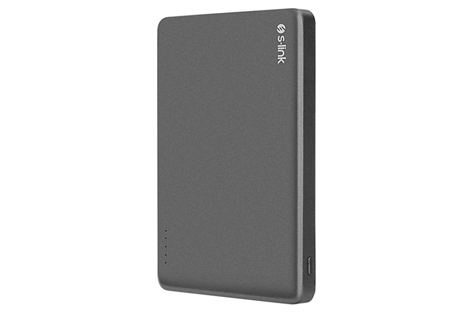 S-LINK MG105 5000mAh PD20W Magsafe 15W Kablosuz Type-C Gri Taşınabilir Metal Şarj Cihazı Powerbank