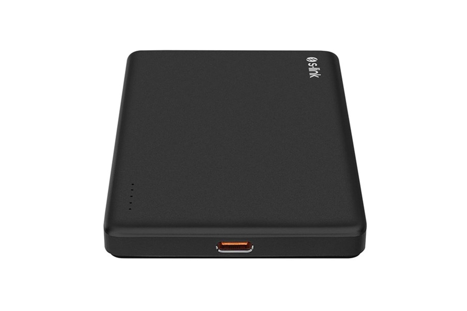 S-LINK MG105 5000mAh PD20W Magsafe 15W Kablosuz Type-C Siyah Taşınabilir Metal Şarj Cihazı Powerbank