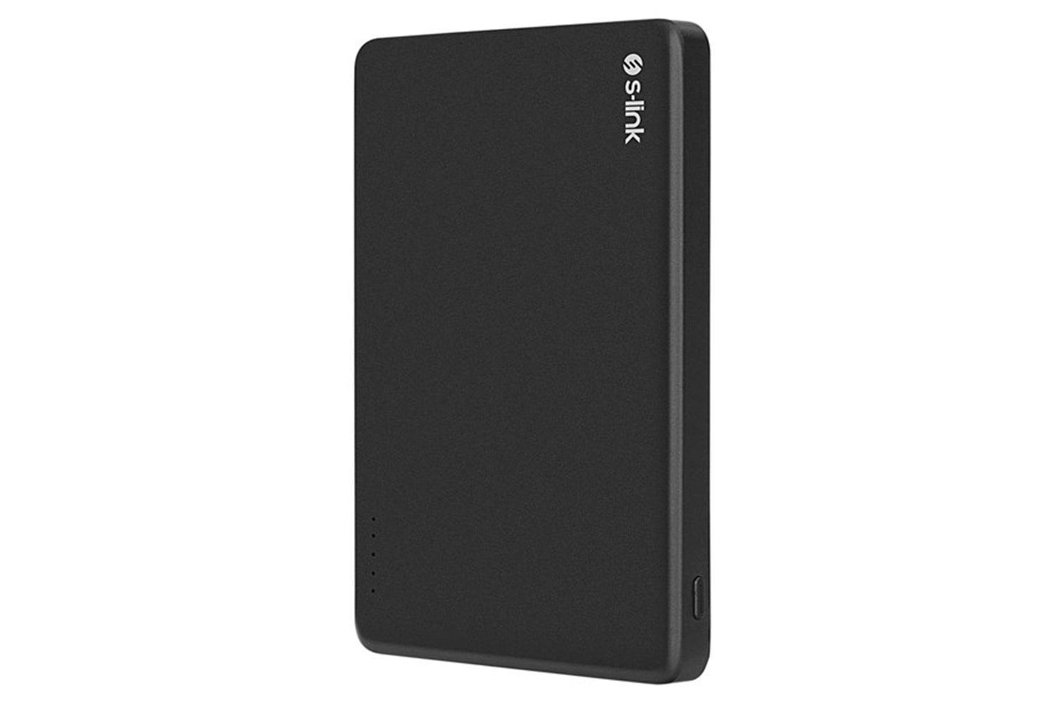 S-LINK MG105 5000mAh PD20W Magsafe 15W Kablosuz Type-C Siyah Taşınabilir Metal Şarj Cihazı Powerbank