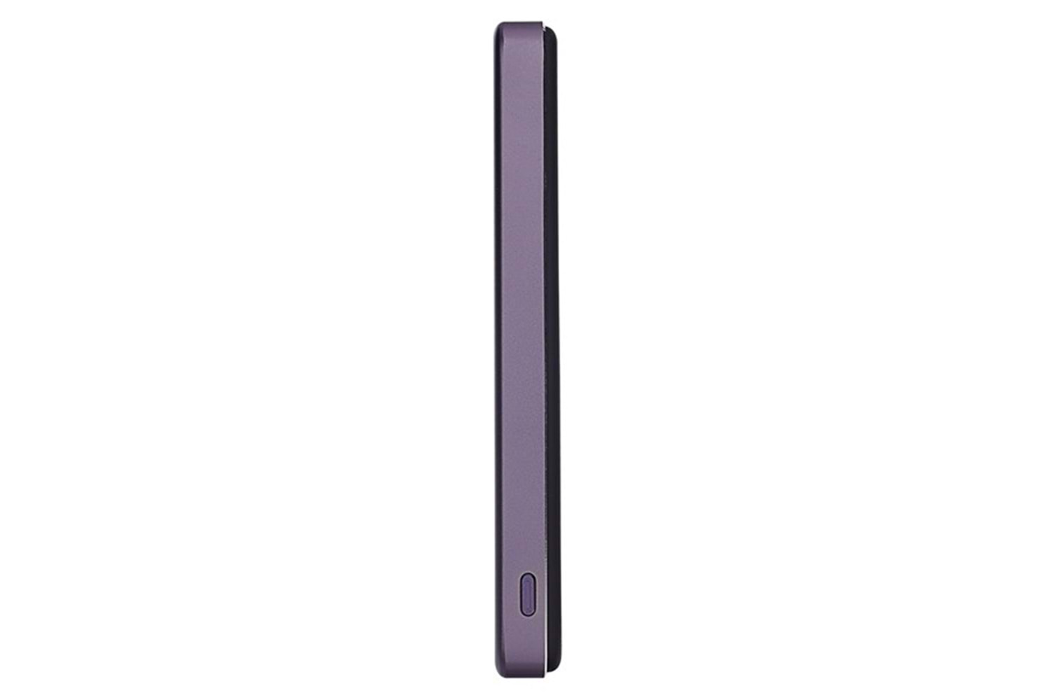 S-LINK MG105 5000mAh PD20W Magsafe 15W Kablosuz Type-C Mor Taşınabilir Metal Şarj Cihazı Powerbank