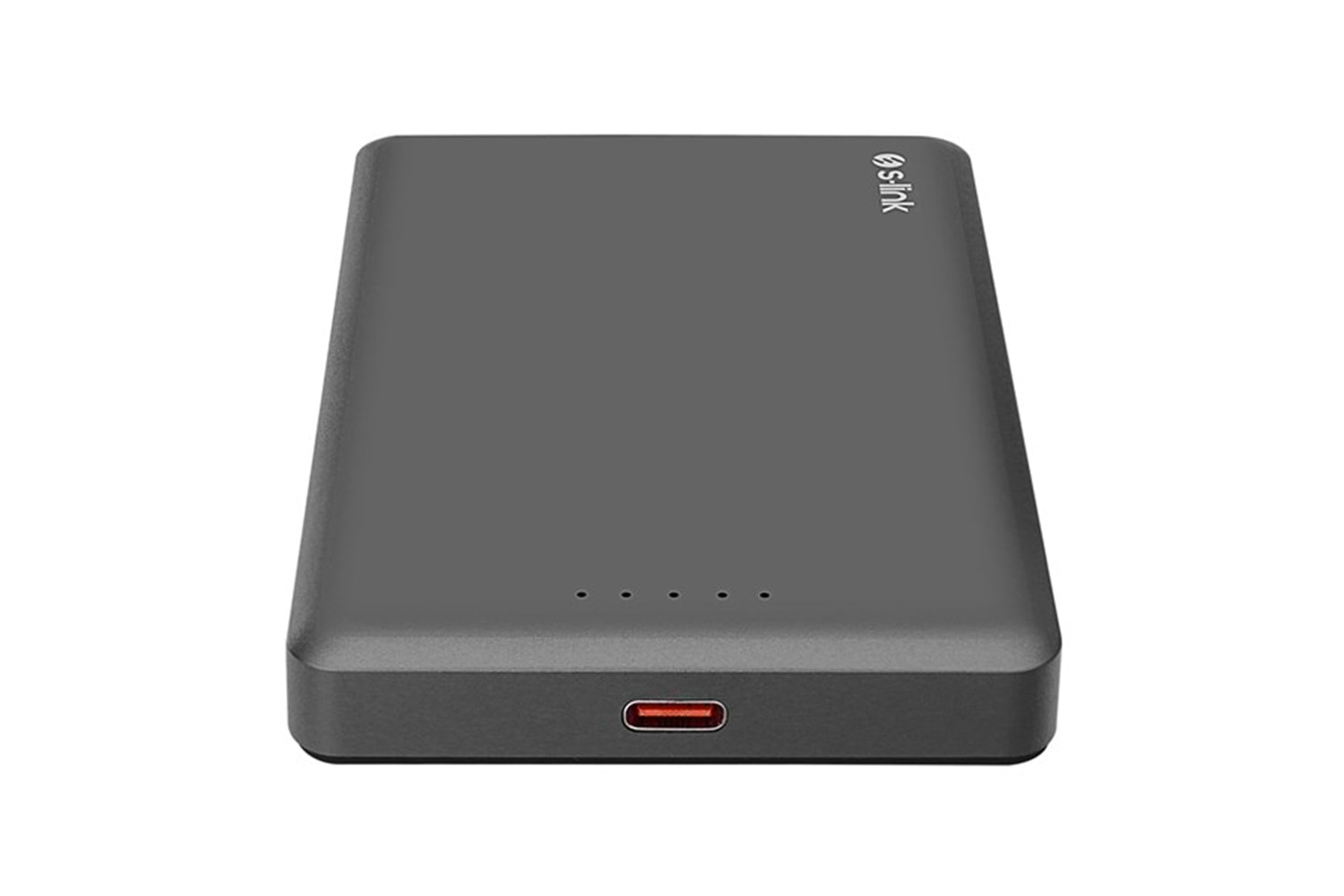 S-LINK MG110 10000mAh PD20W Magsafe 15W Kablosuz Type-C Gri Taşınabilir Metal Şarj Cihazı Powerbank