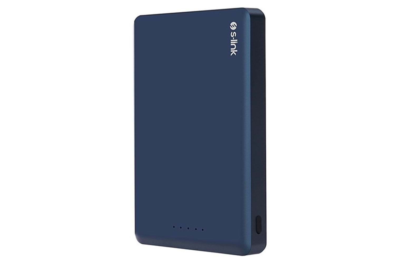 S-LINK MG110 10000mAh PD20W Magsafe 15W Kablosuz Type-C Mavi Taşınabilir Metal Şarj Cihazı Powerbank