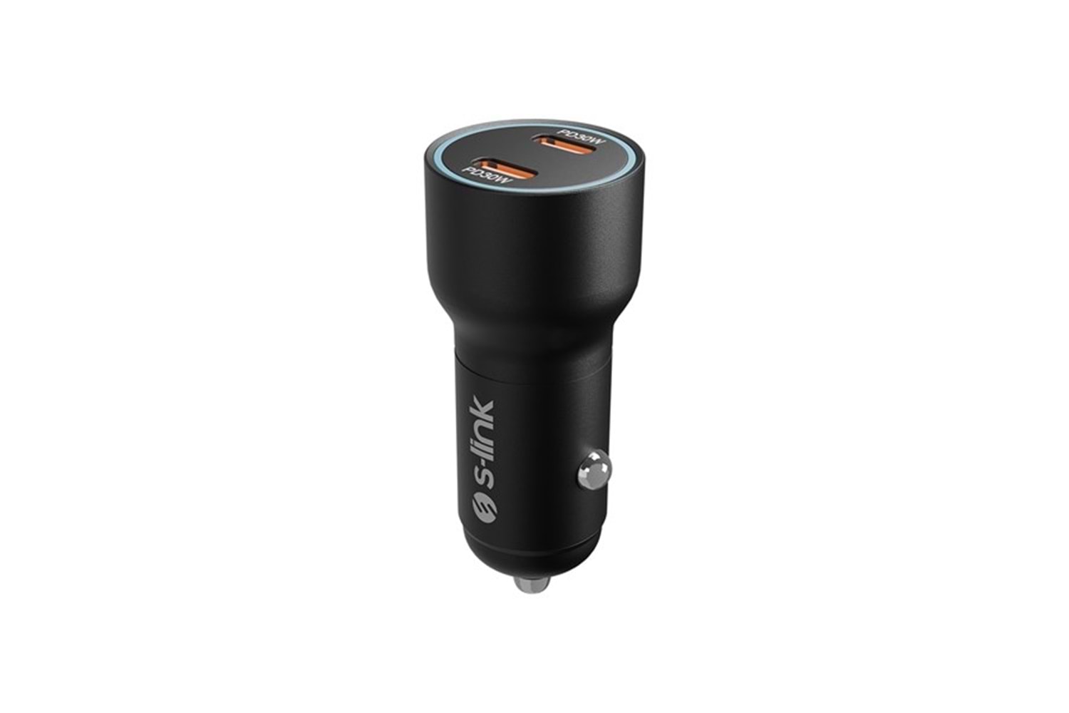 S-LINK SL-AC60 60W PD 3.0 PD 30W + PD30W Siyah Araç Şarj Cihazı
