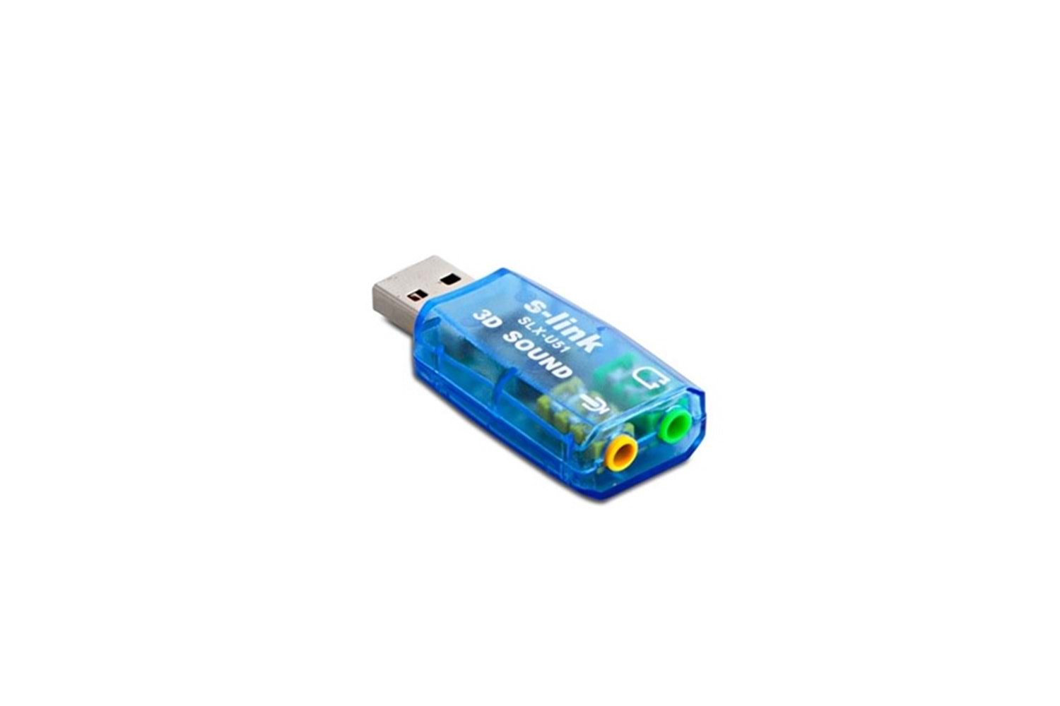 S-link SLX-U51 Usb Ses Kartı 2.0 Çevirici Adaptör
