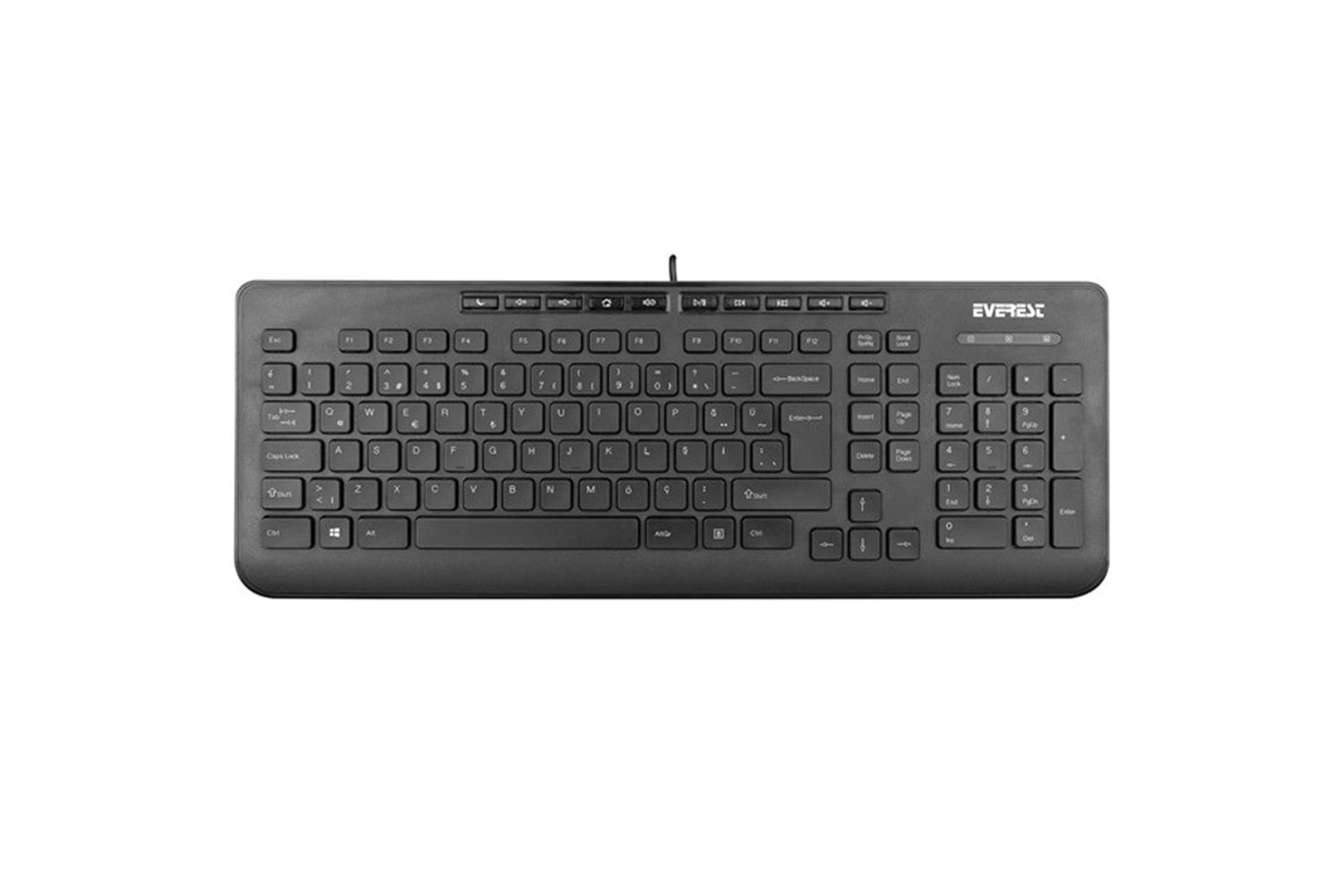 Everest DLK-3100U Siyah USB Q Multimedia Klavye