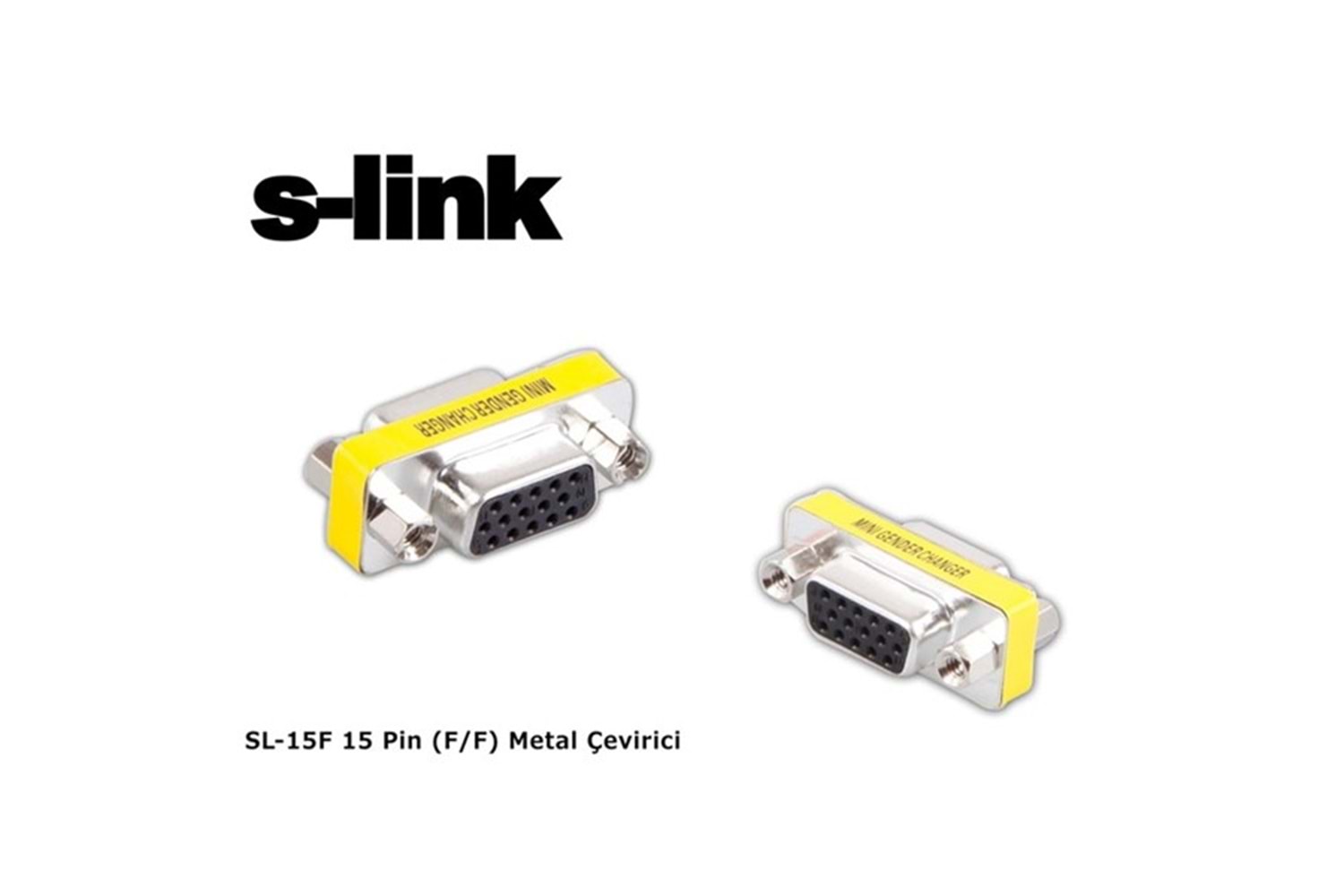 S-link SL-15F 15 Pin (F/F) Metal Çevirici