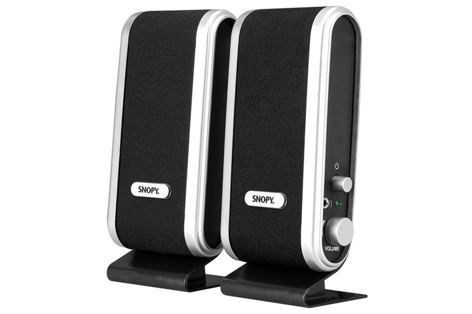 Snopy SN-820 2.0 Siyah/Gümüş Lcd İnce Tasarım USB Multimedia Speaker Hoparlör