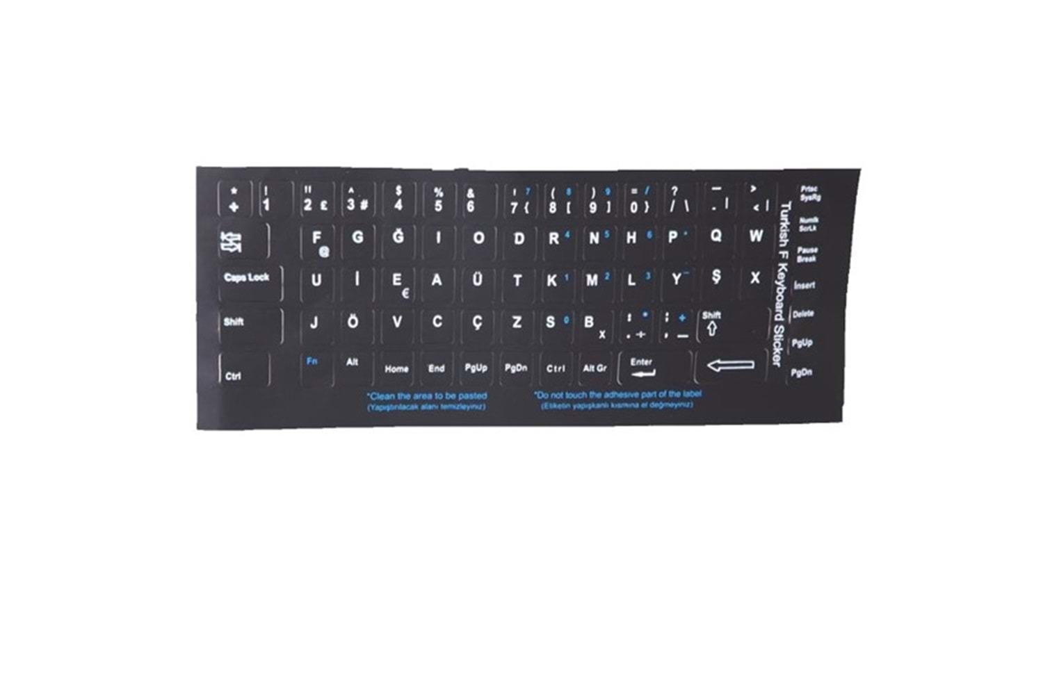 Addison 300162 Türkçe F Siyah Klavye Stiker