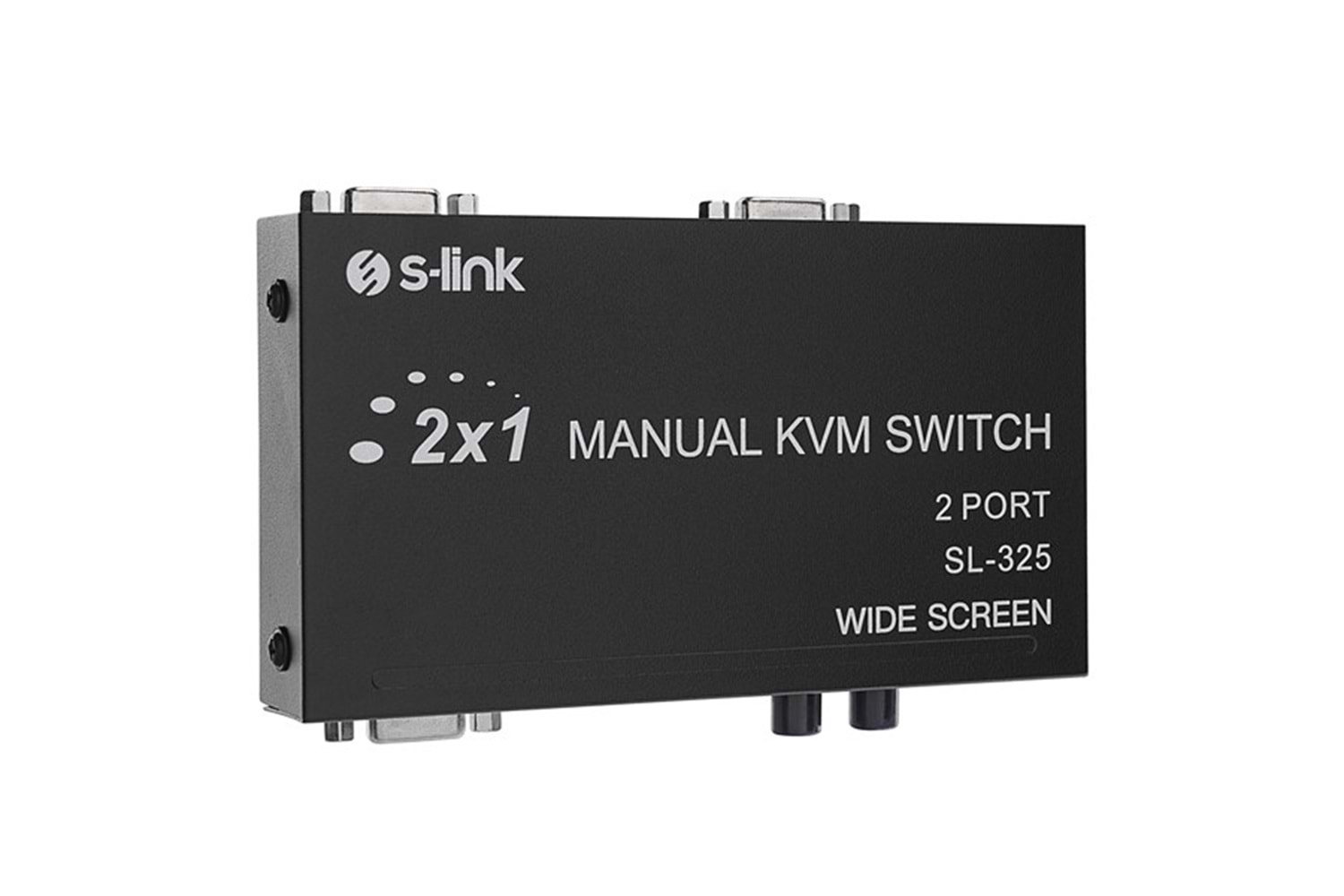S-LINK 2port SL-325 VGA+PS2 1.8m M/M Kablolu Manuel Kvm Switch
