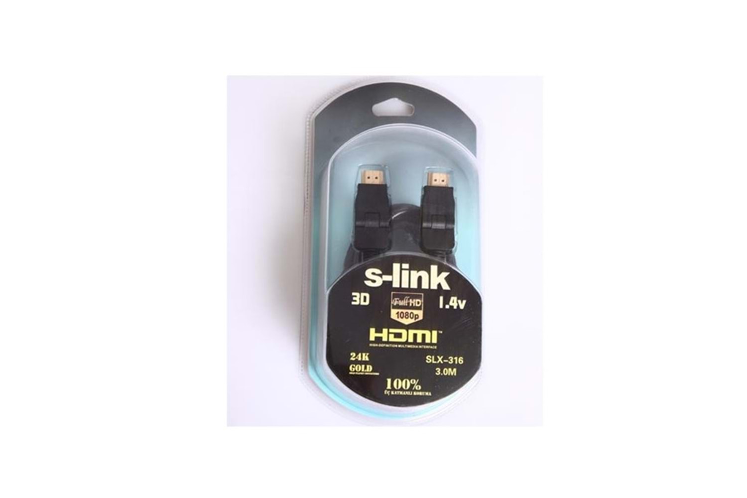 S-LINK SLX-318 HDMI & HDMI 5metre L Kablo