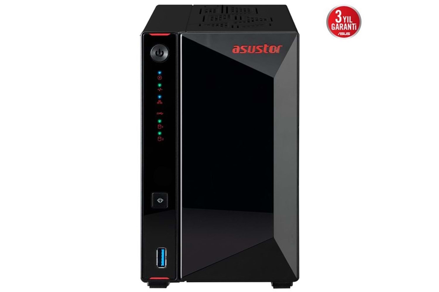ASUSTOR AS5402T-16GB CELERON N5105-16GB RAM-2-diskli Nas Sunucu (Disksiz)