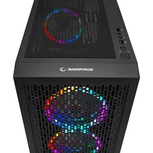 RAMPAGE 600W 80 BRONZE Platino Gaming Mid-Tower PC Kasası