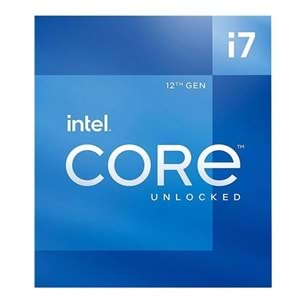 INTEL CORE i7 12700F 25MB 12çekirdekli VGA YOK 1700p 65w Kutulu+Fanlı