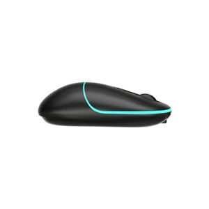 LENOVO LECOO WS210 Kablosuz + Bluetooth Sessiz Şarjlı 1600dpi Optic Siyah Mouse