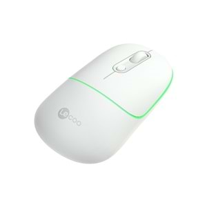 LENOVO LECOO WS210 Kablosuz + Bluetooth Sessiz Şarjlı 1600dpi Optic Beyaz Mouse