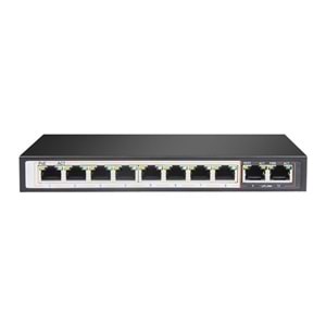 D-LINK 10port 120w FULL PoE DGS-F1010P-E/E GIGABIT 2X-UPLINK Yönetilemez Poe Switch