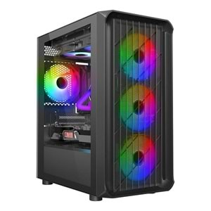 GAMEBOOSTER 500W 80+ BRONZE GB-G205BB GAMING Mid-Tower PC Kasası