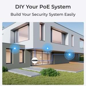 REOLINK 8MP DOME 2.8MM P334 IP Güvenlik Kamerası PoE IP67, Renkli