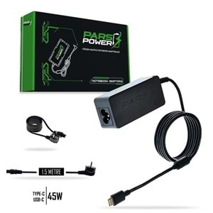PARS POWER PRS-049 45W 20V 2.25A- (TYPE-C) Siyah ADAPTÖR