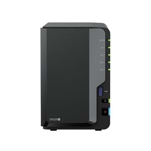 SYNOLOGY DS225 PLUS CELERON QC- 2GB RAM- 2-diskli Nas Server (Disksiz)