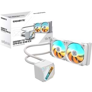 GIGABYTE 240MM GAMING 240 ICE ARGB AM5-1851P SIVI SOĞUTMALI İŞLEMCİ FANI BEYAZ