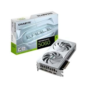 GIGABYTE 8GB RTX5060 EAGLE OC ICE GV-N5060EAGLE OC ICE-8GD GDDR7 HDMI-DP PCIE 5.0 BEYAZ