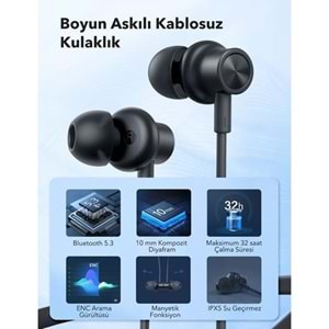 Taotronıcs TT-BH115 Surround-Ll Wireless Earbuds Siyah