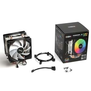 DARK FREEZER X123 DKCCX123DUO RGB Hava Soğutmalı AM5-1700p Dual İşlemci Fanı