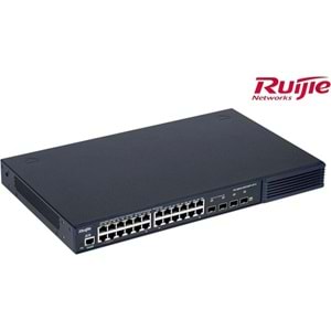 RUIJIE 24port RG-S2910-24GT4XS-UP-H(V3) GIGABIT 4-SFP+ 10GBE 370W YÖNETİLEBİLİR POE SWITCH