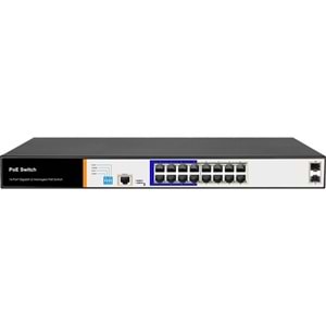 FOREDGE 16port POE PS3016GS GIGABIT 2-SFP 150W YÖNETİLEBİLİR SWITCH